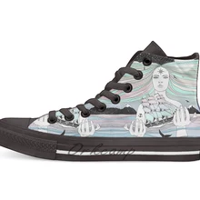 Путешествие в большую жизнь(ваша жизнь на руках) дизайн Повседневная парусиновая обувь на заказ обувь Прямая