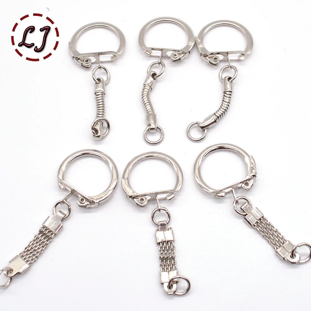 New arrived 10pcs/lot silver color Metal Key Rings buckle 60mm Long Split  Rings for KeyChains accessories