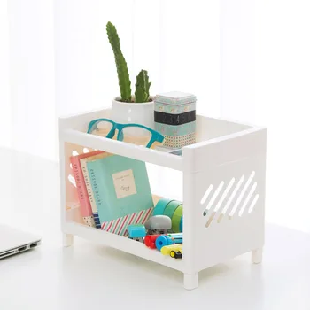 

2 Layers Plastic Storage Rack Kitchen Desktop Storage Shelf Holder Bathroom Washing Cosmetic Makeup Organizer Rack