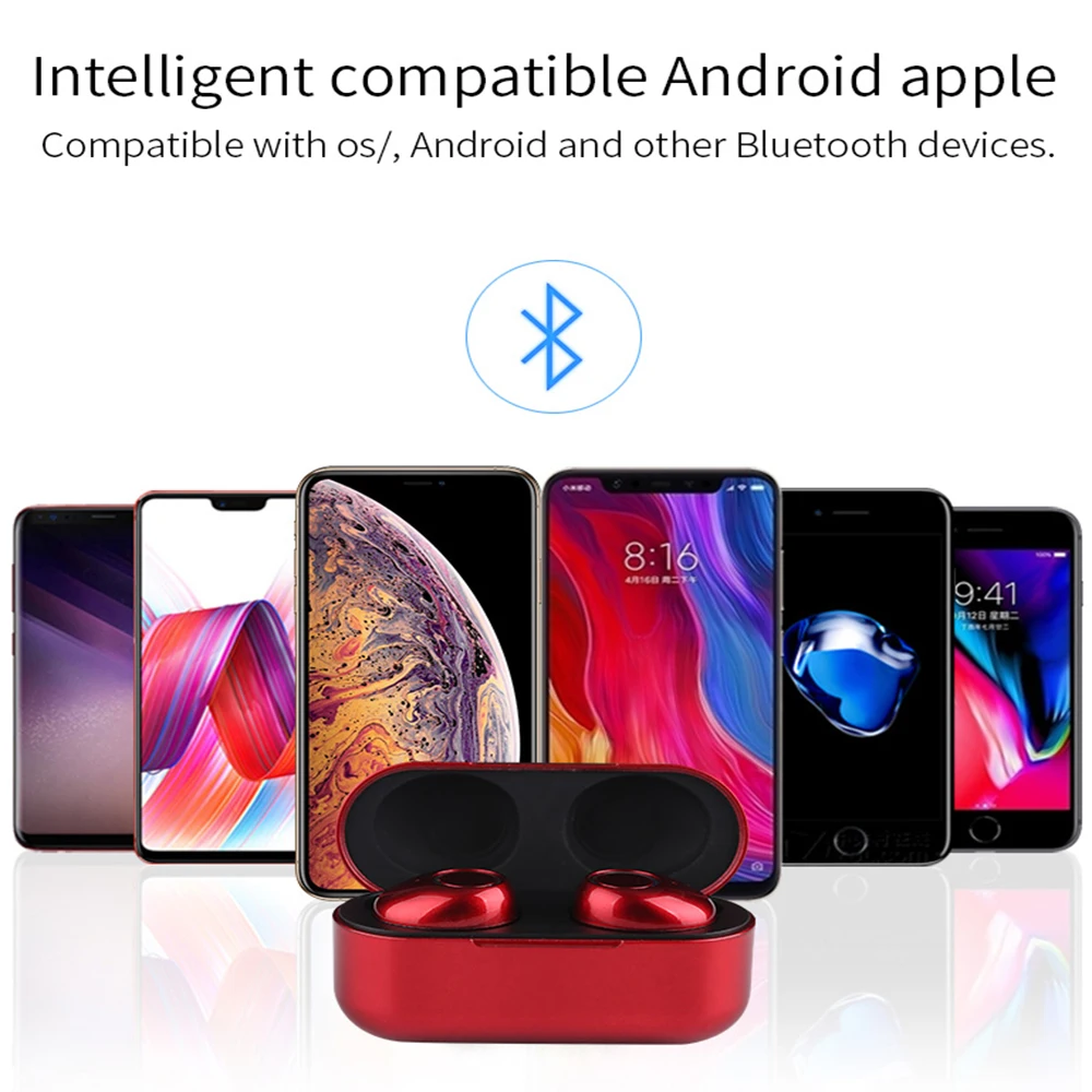 Наушники вкладыши TWS с K15 Мини Bluetooth 5 0 Hi Fi наушники IPX5 Водонепроницаемый