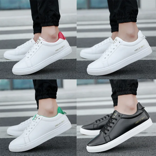 

new Low help platform sneakers Lace casul Sports shoes men pu leather Breathable ayakkab flat small white espadrilles student