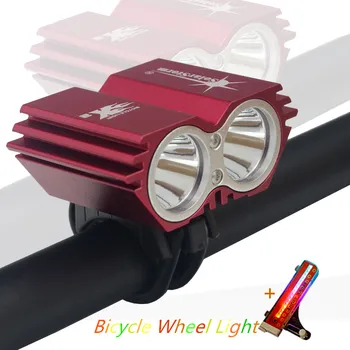 

5000 Lumens XM-L U2 LED Cycling Bike Bicycle Light Head front Lights flash light + BIke Wheel Light