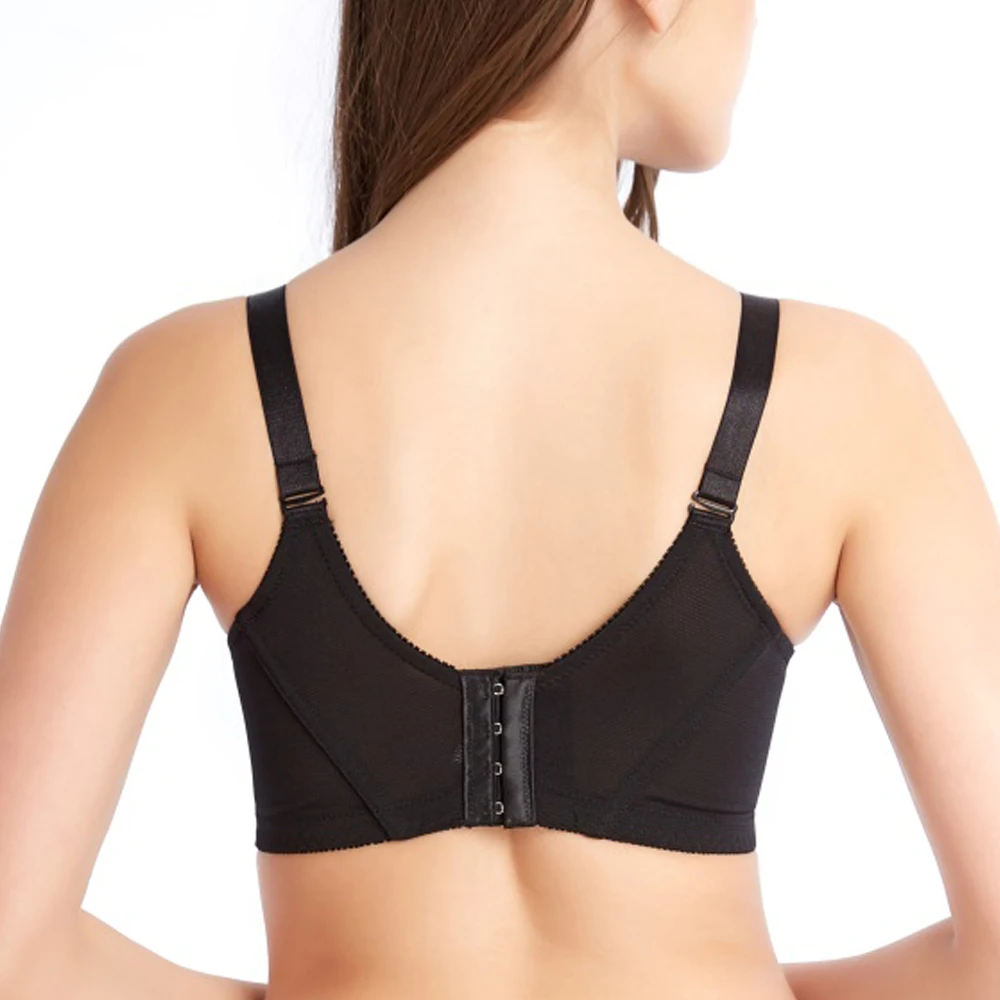 Kopen Vrouwen Volledige dekking Beugel Licht Gevoerd bra Bloemen Geborduurde Beha Plus Size Minimizer beha 34 36 38 40 42 44 46 48 B H