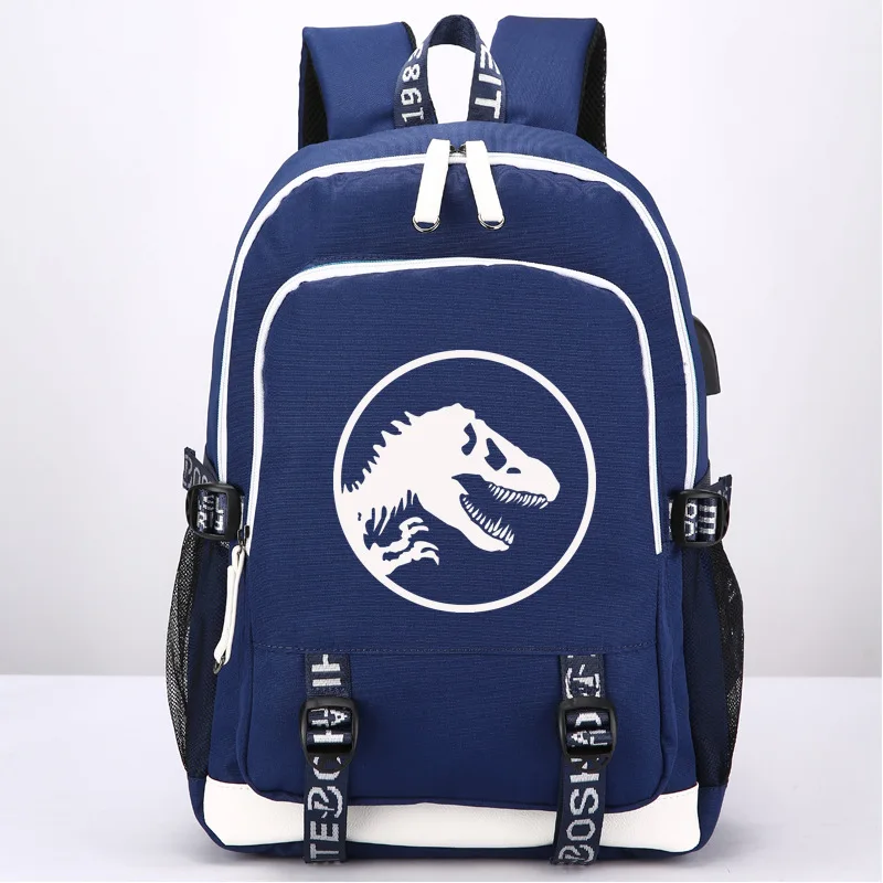 Школьный рюкзак с usb-разъемом для наушников с изображением пони Юрского Периода Динозавров и черепов для мальчиков и девочек, женский рюкзак, мужской рюкзак из парусины для подростков