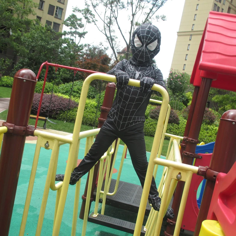 Medvetentoma 安い 新しい黒スパイダーマン男の子venom衣装子供のスーパーヒーローのコスプ レライクラフルボディスーツタイツスーツハロウィン子ファンシードレス18 オンライン 価格