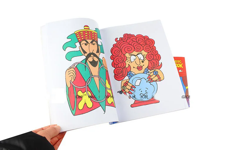 Aliexpress Buy Free Shipping Large Size Funny Coloring Book Comedy Magic Books Close Up Street Tricks Grimoire Spellbook Child Puzzle Toy From