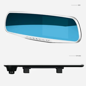 

XST Car Dvr Mirror Dual Lens Rear View Camera Auto Full HD 1080P Dash Camera For Car Recording 4.3 Inch Dash Cam Night Vision