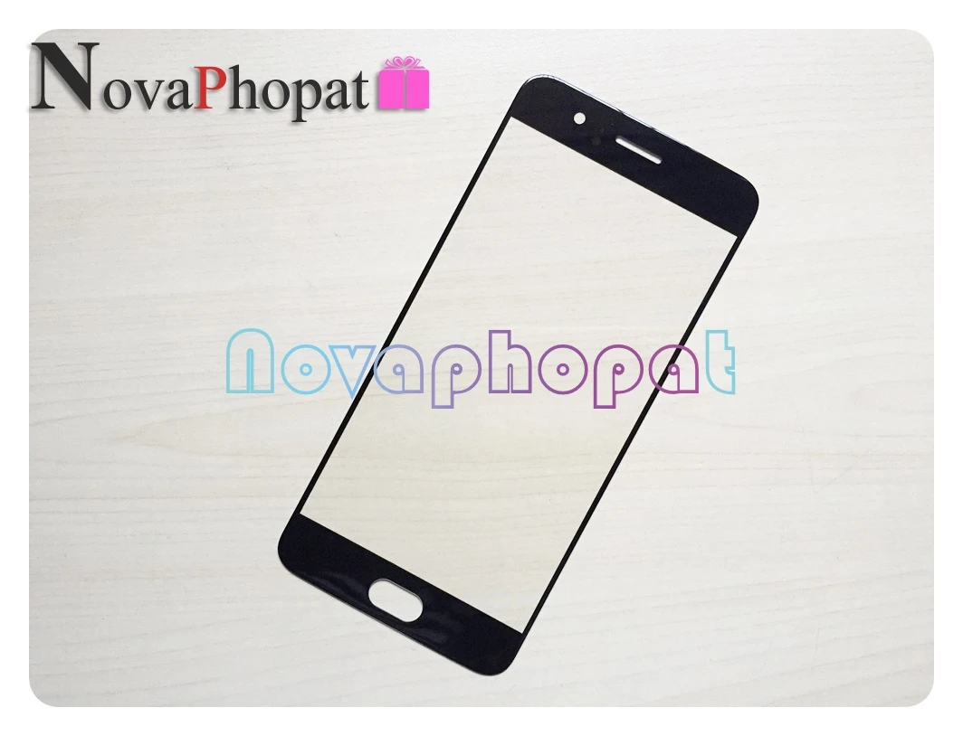Novaphopat Black Front Outer Glass Panel For Oneplus 1+ 5 Glass Lens Screen Replacement(Not Touch Screen Sensor) 5pcs/lot