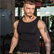 Мужской модный жилет для похудения, Корректирующее белье для фитнеса, бодибилдинга, майка, корсет для утяжки живота Abdo, мужские эластичные повседневные корректирующие Топы