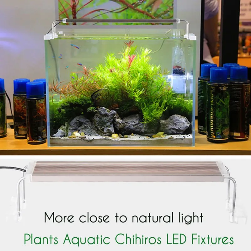 220V Slim ADE Series Slim LED Light Aquarium Lighting Plants Light Fish Tanks 12-24W Aquarium LED light fixture For Plant Growth (6)