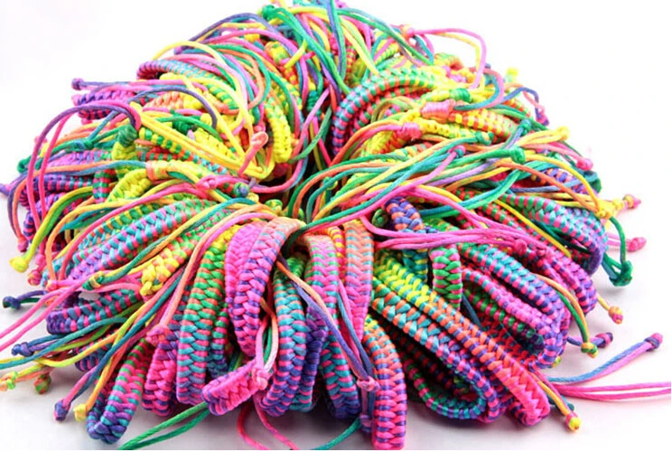 2015 Fashionable Friendship Bracelets Handmade Weave Woven Rope String