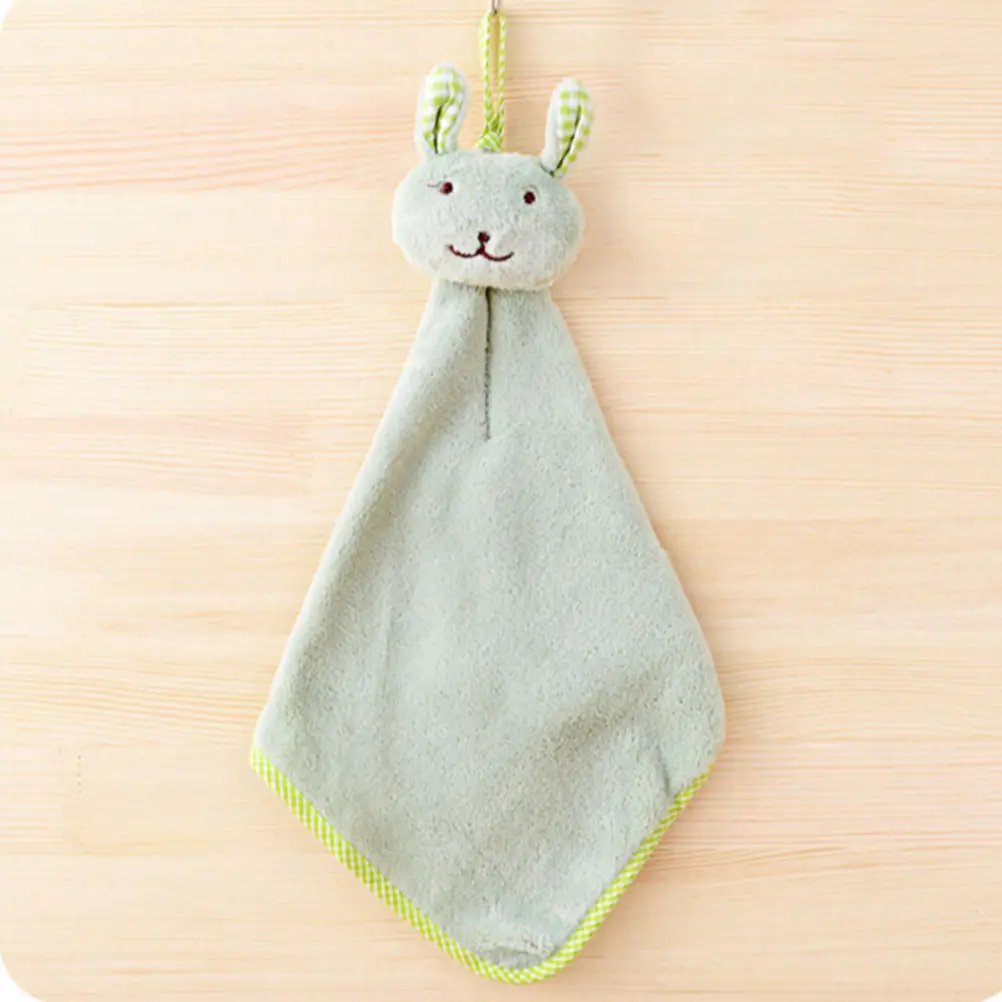1 шт. детское полотенце для рук с кроликом для малышей, мягкое плюшевое полотенце для купания с животными из мультфильмов, детское полотенце для ванной, 5 цветов