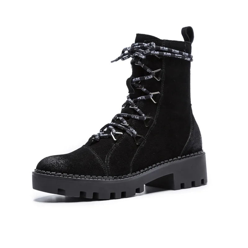 Chaude Élégant Noir Automne Bout Populaire Moonmeek Bottes Moto brown Véritable 2018 Talons Med Cuir Vente Rond Cheville En Hiver fwW41E