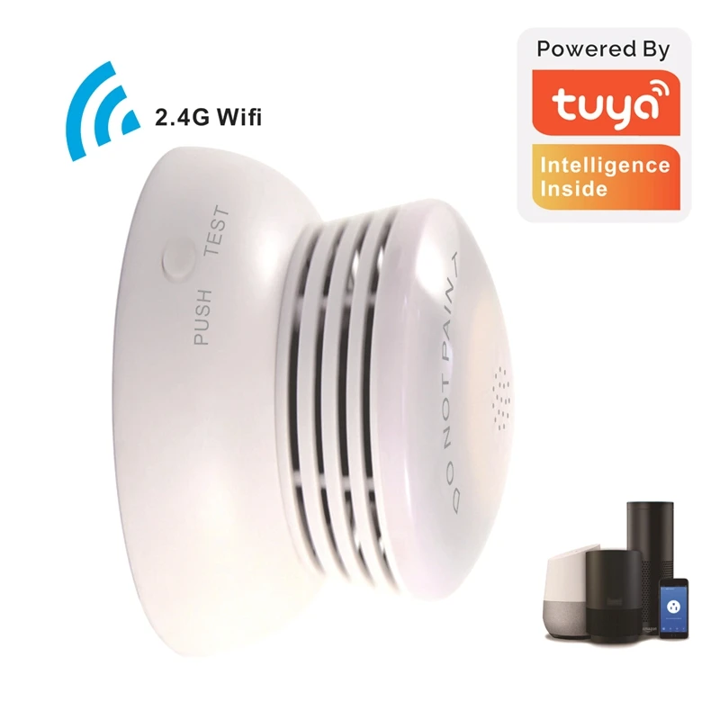 

Smart Wifi Smoke Sensor Wireless Smoke Detector Automation Home Security Alarm System Smart Life