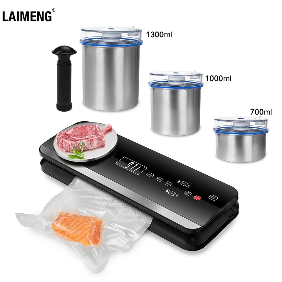 LAIMENG Automatic Vacuum Food Sealer With Food Grade Vacuum Bags