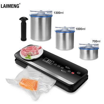 

LAIMENG Automatic Vacuum Food Sealer With Food Grade Vacuum Bags Packing Machine Vacuum Packer Package Kitchen Appliance S221