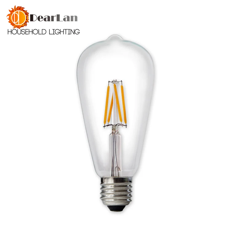 

Retro LED Filament Light Bulb ST64 E27 220V ST64 Edison Light Bulbs 2W 4W 6W 8W No Flicker Low Heat LED Edison Bulb(TC-50)