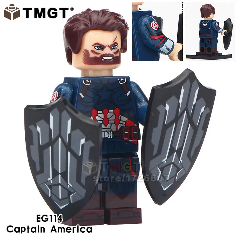 

Single Sale Building Blocks Captain America Super Heroes Infinity Wars Avengers 3 Spiderman Toys For Children