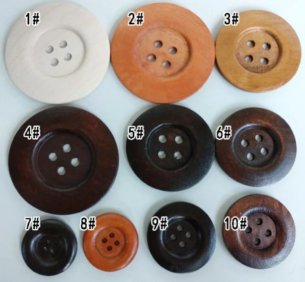 

Free shipping 10pcs/lot The big button coat sweater button round button 60mm 50 mm 45mm 40mm 38mm 30mm large wooden button