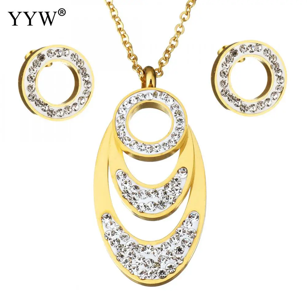 Buy Fashion Jewelry Set Stainless Steel Necklace