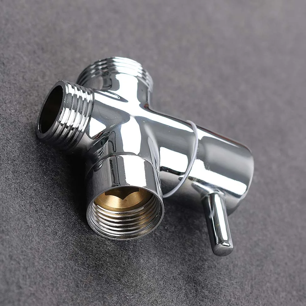 

1PC New T-adapter 3 Ways Connector Valve For Diverter Bath Toilet Bidet Sprayer Shower Head Bathroom Home Tools