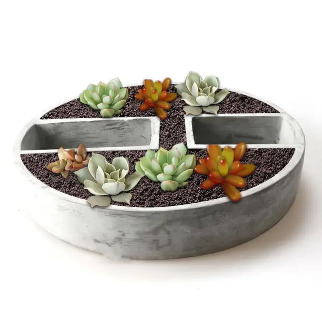 Ceramic Clay Pots Mold Planter Silicone Mould For Home Decoration Table Crafts Making Flower Pot