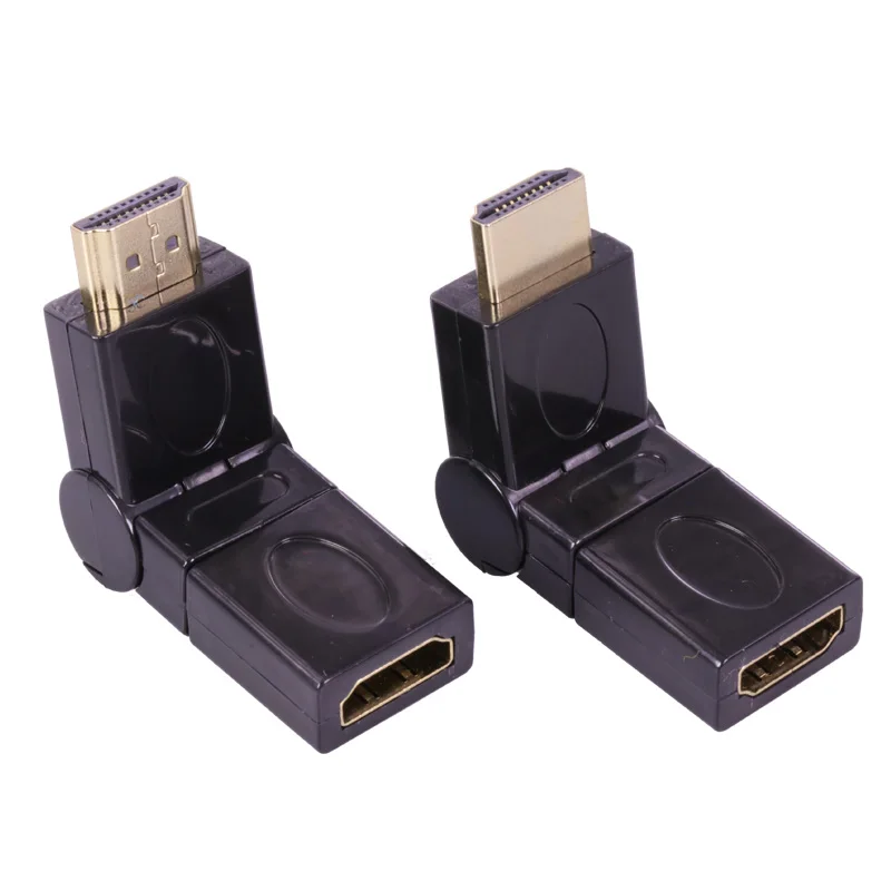 1 шт. HDMI Угловой адаптер 360 Вращающийся Мужчина к разъем с поддержкой 1920*1080 для