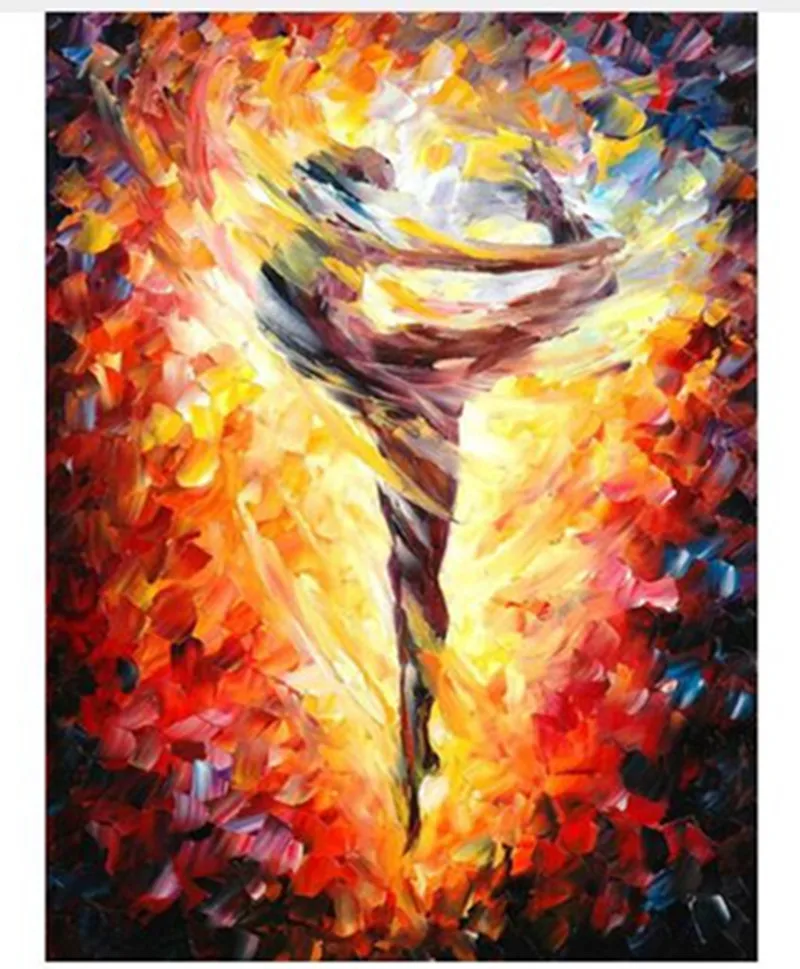 

Modern Abstract Home Decor Wall Art Hand Painted Nude Women Oil Painting on Canvas Acrylic Paintings Palette Knife Naked Picture