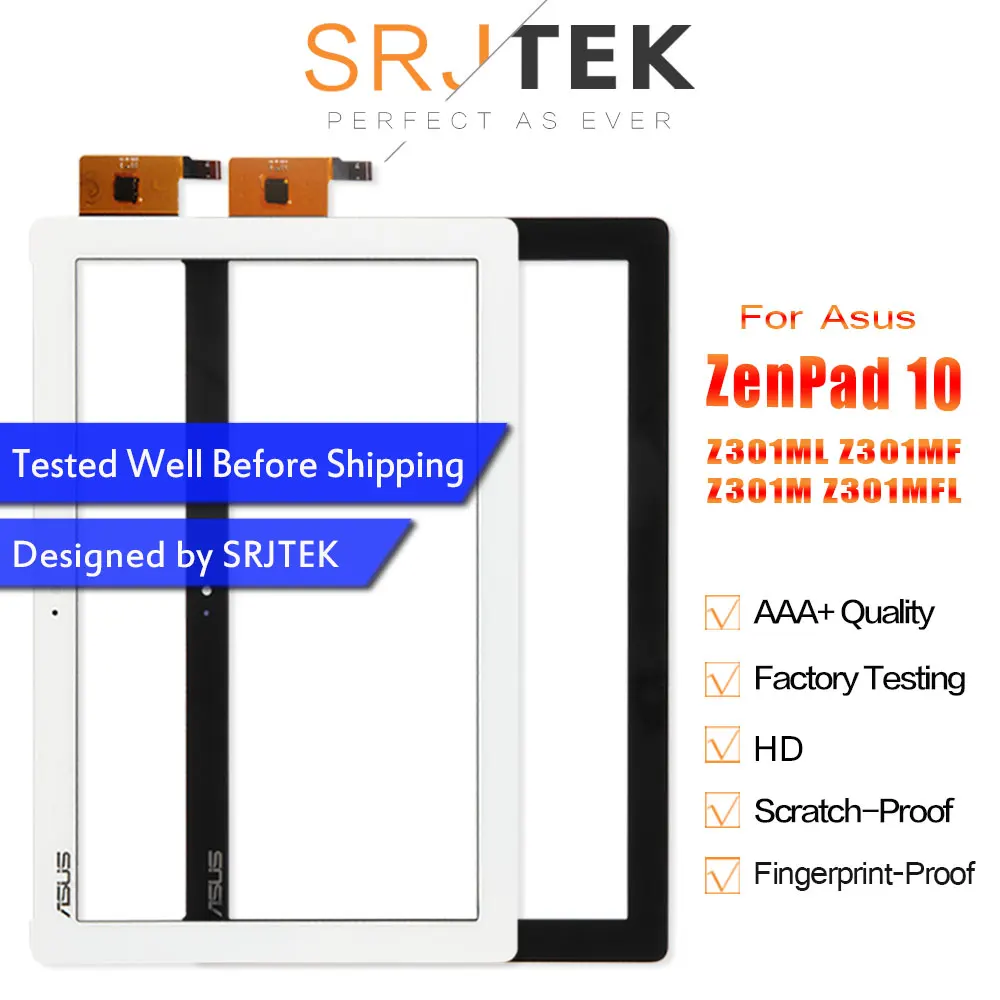 SRJTEK для ASUS ZenPad 10 Z301M Z301ML Z301MF Z301MLF P028 сенсорный экран дигитайзер стеклянная панель