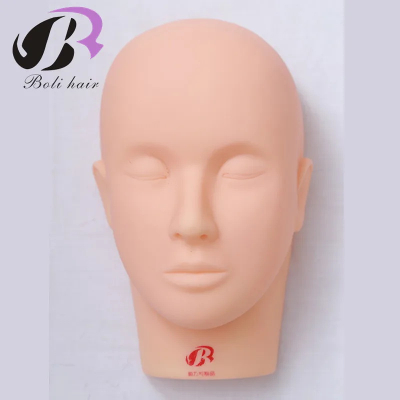 

Pro Training Mannequin Flat Head Practice Make Up Eyelash Eye Lashes Extensions