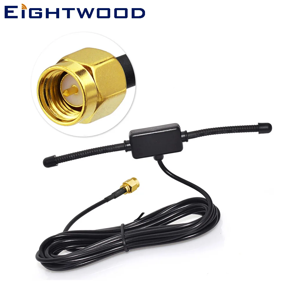 Автомобильная антенна Eightwood DAB/DAB + автомобильная с Т образным усилением