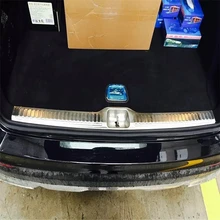 WELKINRY Авто Крышка для Benz GLC собачка из нержавеющей стали коробка ворота наклейка для бампера против потертости пластины порога Задняя кромка платформы кузова