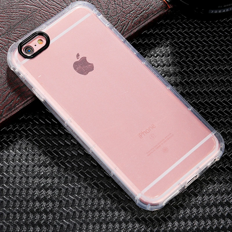 

Transparent Phone Case for iPhone 7 X XR Case TPU Silicon Back Cover for iPhone XS Max 8 Plus 7 Plus 6 6S Phone Bag Stand Coque