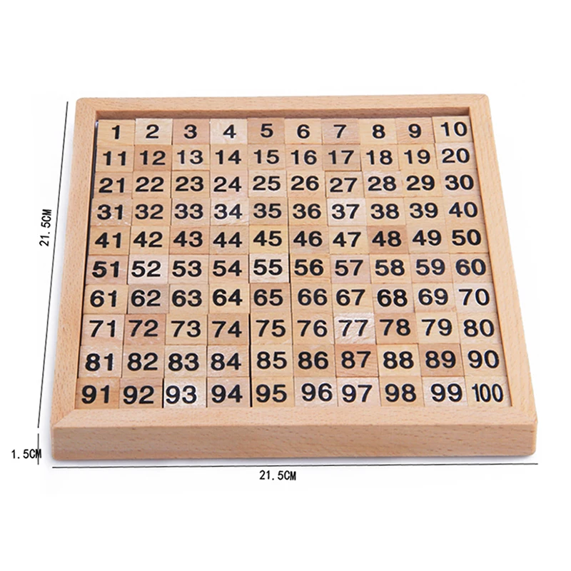 Montessori Materials Educational Wooden Toys 1-100 Digit Cognitive Math Toy Teaching Logarithm Version Kid Early Learning Gift 5