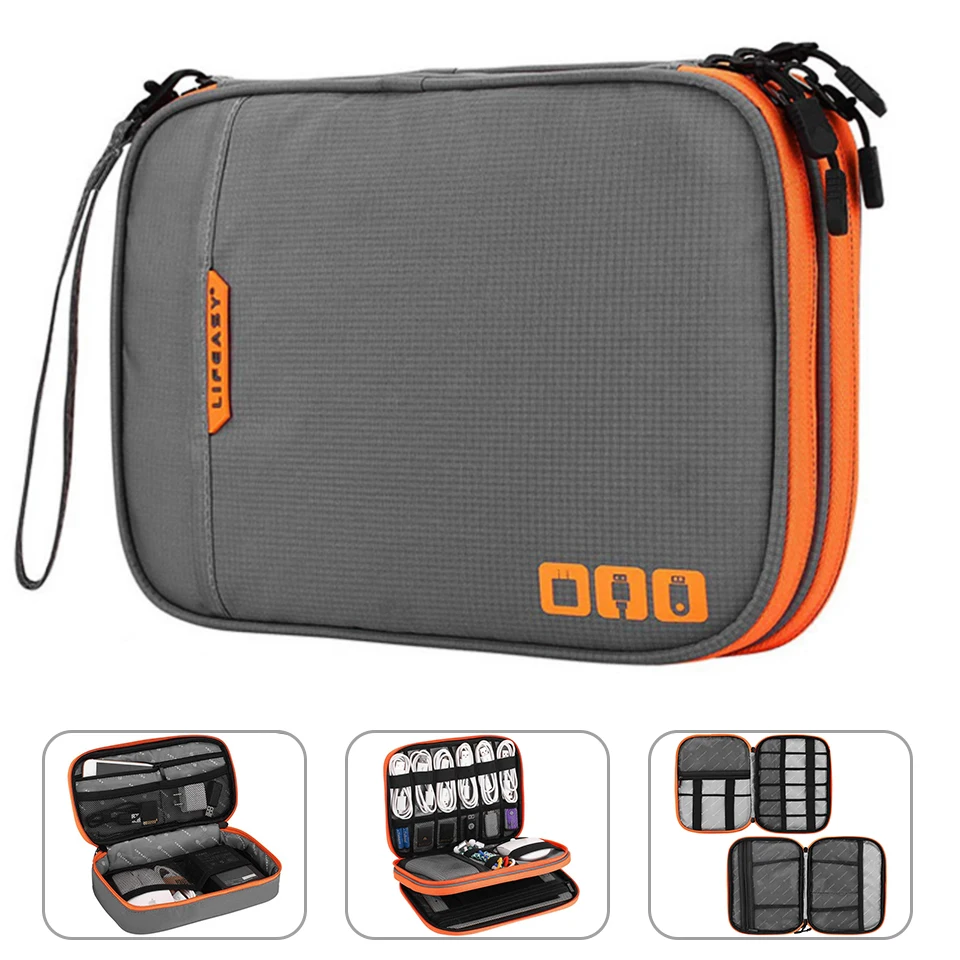  Portable Electronic Accessories Travel caseCable Organizer Bag Gadget Carry Bag for iPadCablesPower - 33009142582