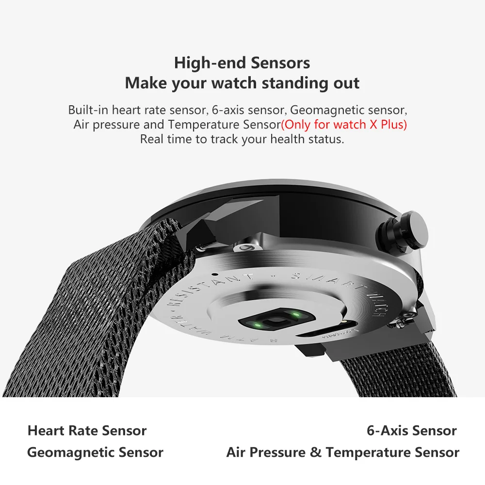 Lenovo Watch X/Watch X Plus умные часы с миланским ремешком 45 дней в режиме ожидания 80 м водонепроницаемый монитор сердечного ритма во время сна умные часы