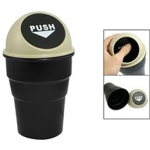 Пластик Средства ухода за кожей Мусорные корзины для автомобилей мусор может мусора пыли держатель Box Серый