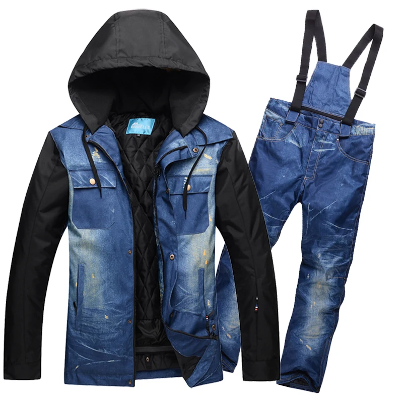 

Men Ski Suit Snowboard Jacket Pant Windproof Waterproof Outdoor Sport Wear Skiing Suit Thermal Riding Clothing Trouser Suit Set