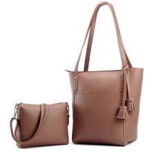 MS HEDY Nueva borla grandes bolsas de hombro crossbody bolso de las mujeres femeninas conjunto diseñador bolsos de mujer de la alta calidad