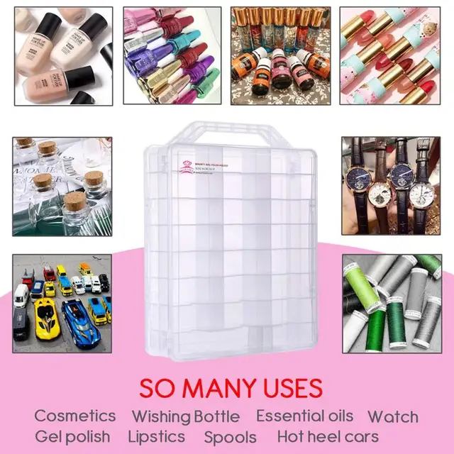 48 Bottle Nail Polish Case: Portable, Adjustable - Image 5