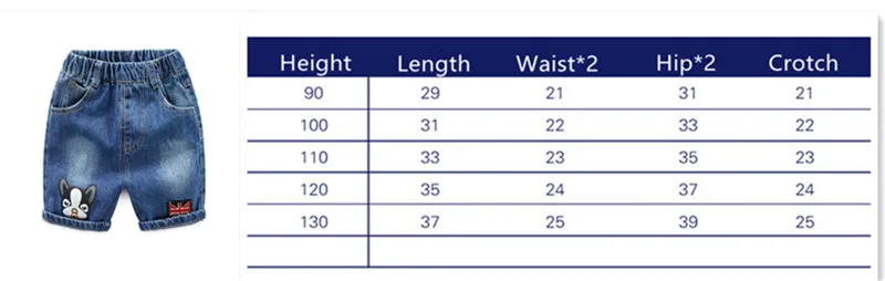 Летние детские шорты джинсы для маленьких мальчиков и девочек детские брюки с рисунками хлопковые шорты брюки розничная, от 2 до 6 лет