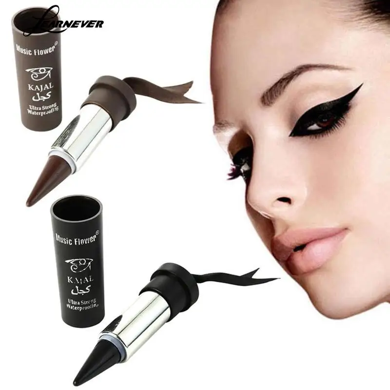 1pc Eyeliner Waterproof Long Lasting Eyeliner Smoky Eyes Eyeliner Pencil Solid Thick Black Bold Eyes Liner Eyeliner Gel Pencil