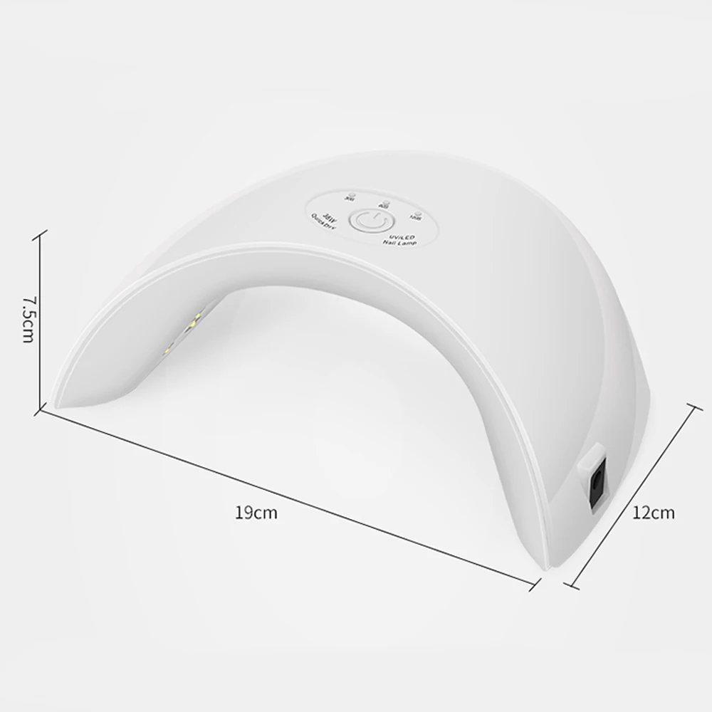 Secadores de Unha jewhiteny 12 leds 36 w Tamanho : 190*120*75