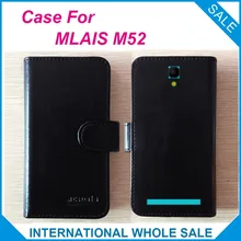 Горячая! M52 Case MLAIS Телефон, 2017 Высокое Качество Оригинала Флип Кожаный Exclusive Case для MLAIS M52 Обложка Сумка для Отслеживания
