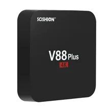 SCISHION V88 Plus Android TV Box RK3229 Quad Core 2G / 8G HD 4K KODI 16.1 XBMC HDMI Mini PC WiFi DLNA AirPlay Media Player VB69