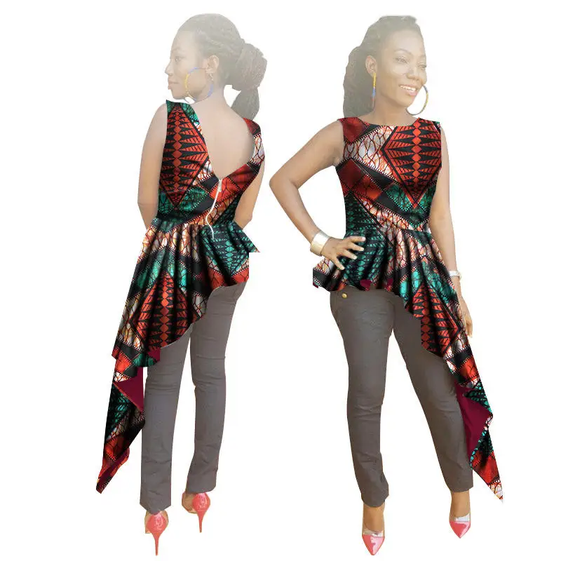 2018-summer-print-Dresses-sleeveless-robe-africaine-dashiki-african-dresses-for-women-O-Neck-cotton-african(6)