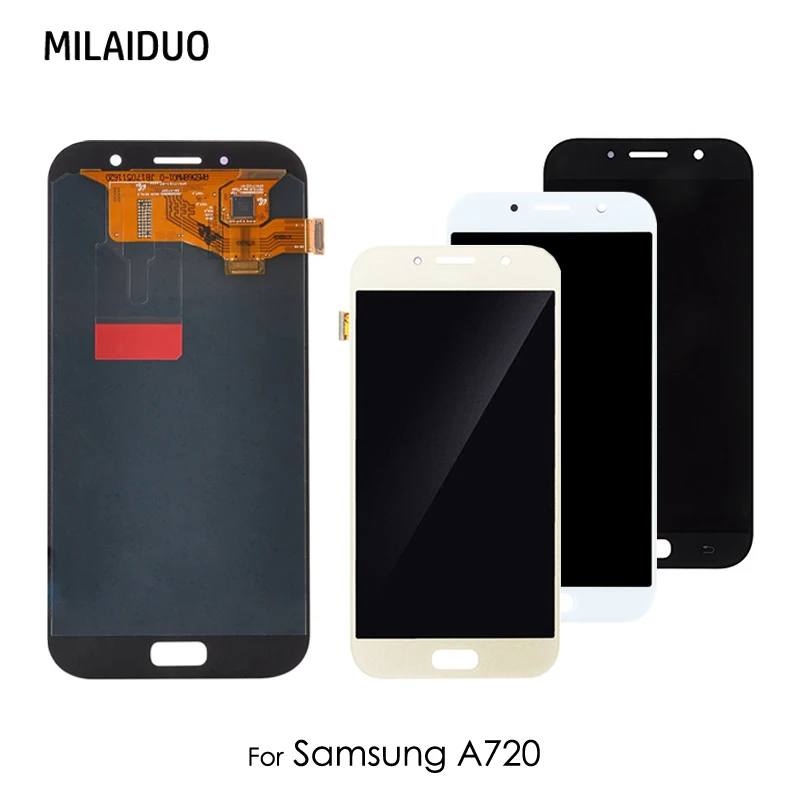 

AMOLED/TFT For Samsung Galaxy A7 2017 A720 SM- A720F A720M A720Y / DS LCD Display Touch Screen Assembly Adjustable Brightness