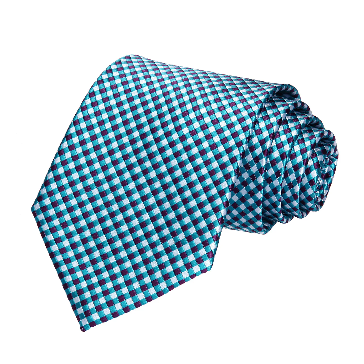 TC608Q8S Aqua White Check 3.4