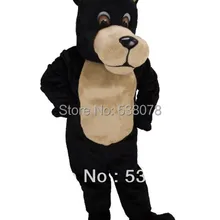 Красивый стиль черный и коричневый маскот медведь костюм Взрослый размер черный маскот медведь te костюм маскота костюм кунг-фу панды с шлемом SW532