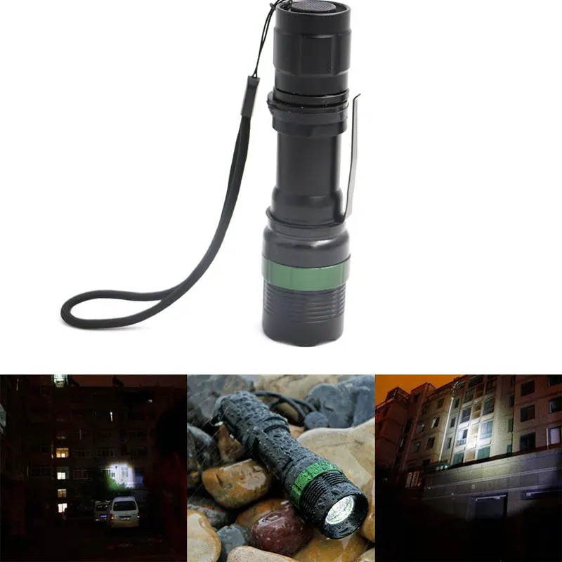 

Cree T6 2000LM LED Flashlight mini Penlight Pocket Torch Lamp Light Zoomable Rechargeable Lampe Torche for Tactical Military